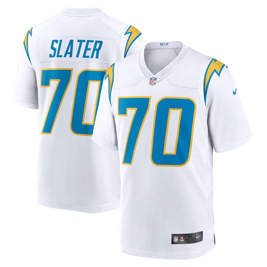 Men Los Angeles Chargers #70 Rashawn Slater Nike White Game NFL Jersey